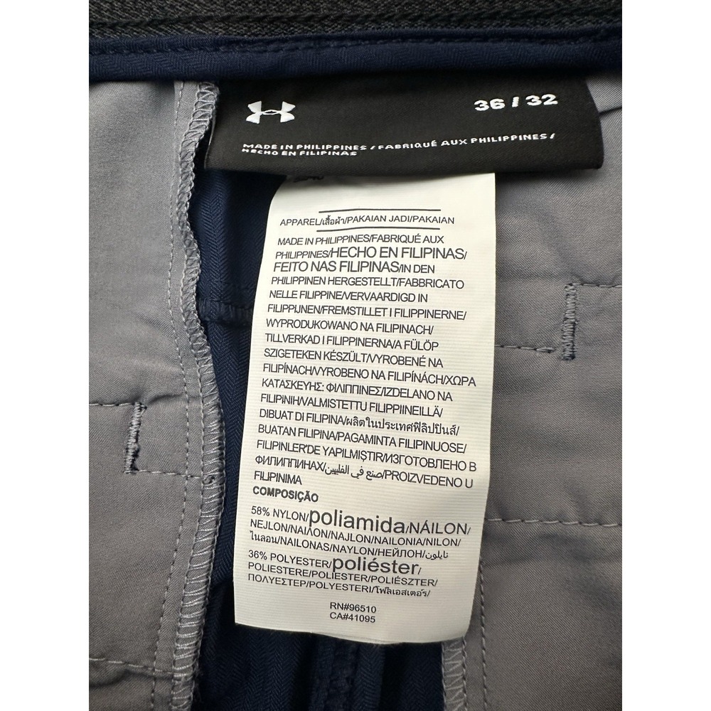 Under Armour UA Drive 5 Pocket Pants Men's 36x32 Blue Slim Taper - Picture 3 of 9